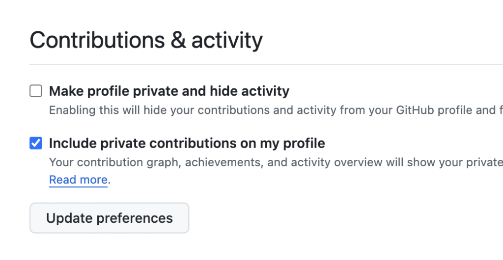 Github show private repo