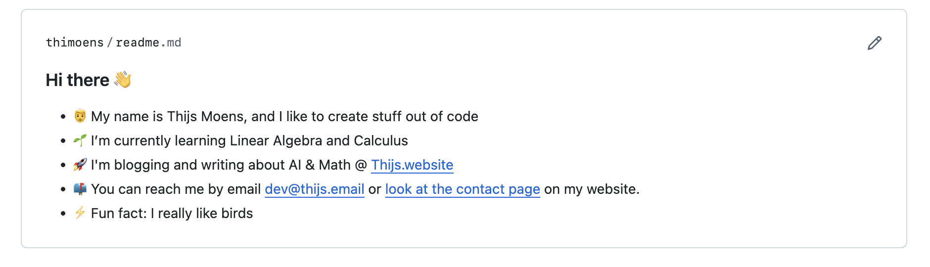 Github Profile repository