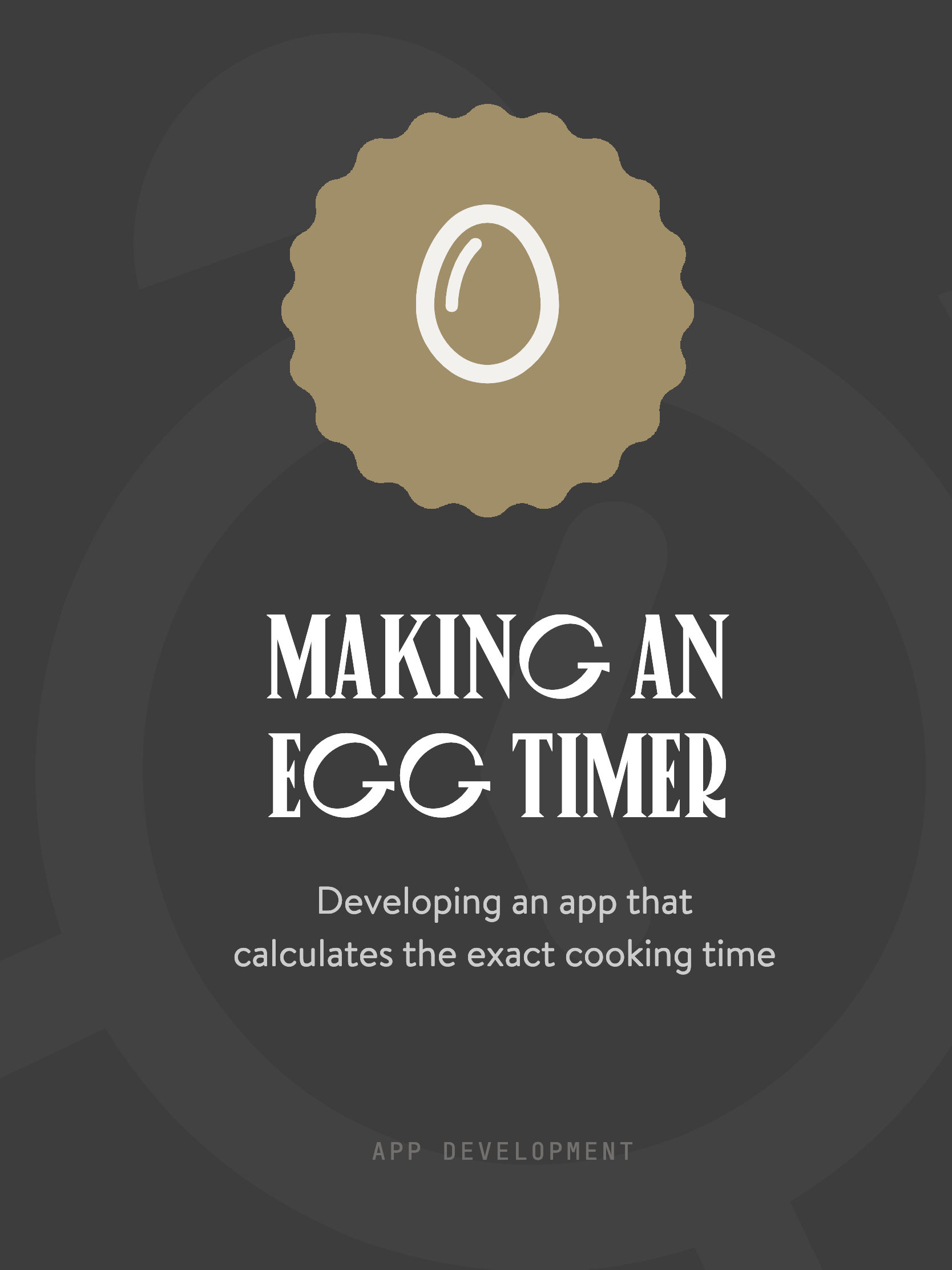 Making an egg timer